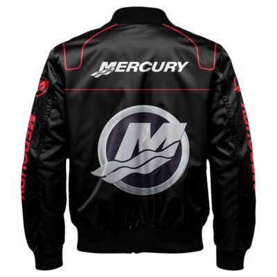 Mercury Marine Bomber Jacket For Car-Racing Fans LBB1152 2 Mercury Marine Bomber Jacket For Car Racing Fans LBB1152 2