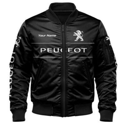 Peugeot Bomber Jacket For Car-Racing Fans LBB1192 1 Peugeot Bomber Jacket For Car Racing Fans LBB1192 1