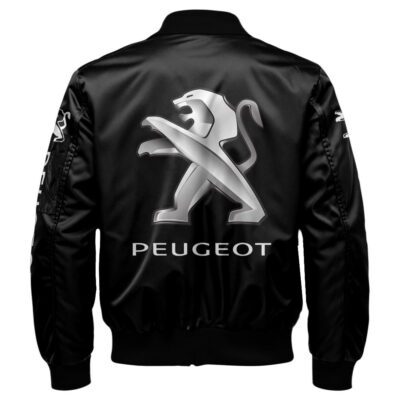 Peugeot Bomber Jacket For Car-Racing Fans LBB1192 2 Peugeot Bomber Jacket For Car Racing Fans LBB1192 2