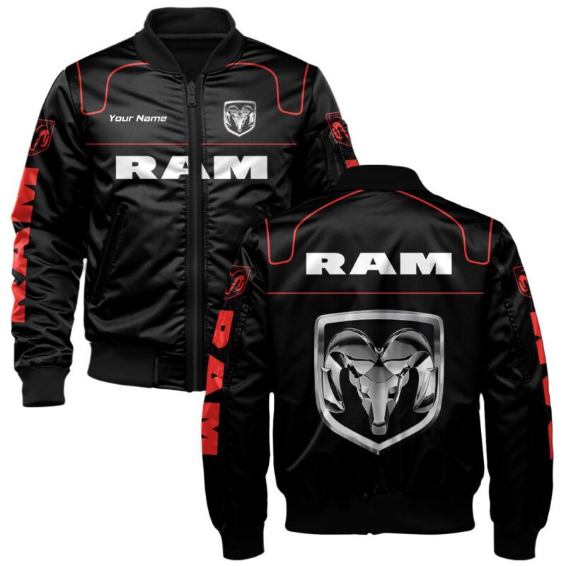 Ram Truck Bomber Jacket For Car-Racing Fans LBB1097