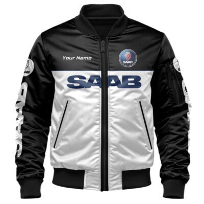 Saab Bomber Jacket For Car-Racing Fans LBB1071 1 Saab Bomber Jacket For Car Racing Fans LBB1071 1