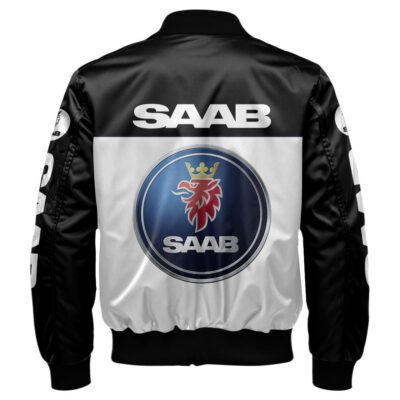 Saab Bomber Jacket For Car-Racing Fans LBB1071 2 Saab Bomber Jacket For Car Racing Fans LBB1071 2