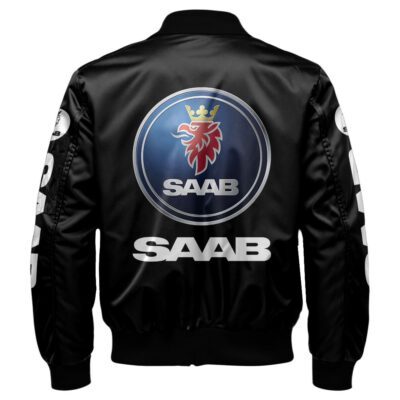 Saab Bomber Jacket For Car-Racing Fans LBB1220 2 Saab Bomber Jacket For Car Racing Fans LBB1220 2