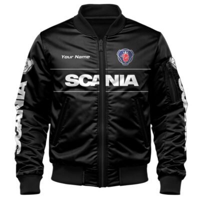 Scania Bomber Jacket For Car-Racing Fans LBB1242 1 Scania Bomber Jacket For Car Racing Fans LBB1242 1