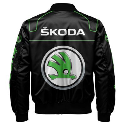 Skoda Bomber Jacket For Car-Racing Fans LBB1135 2 Skoda Bomber Jacket For Car Racing Fans LBB1135 2