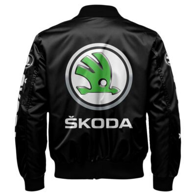 Skoda Bomber Jacket For Car-Racing Fans LBB1221 2 Skoda Bomber Jacket For Car Racing Fans LBB1221 2