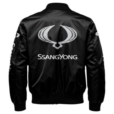 SsangYong Motor Bomber Jacket For Car-Racing Fans LBB1214 2 SsangYong Motor Bomber Jacket For Car Racing Fans LBB1214 2