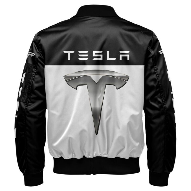 Tesla Bomber Jacket For Car Racing Fans LBB1081 2