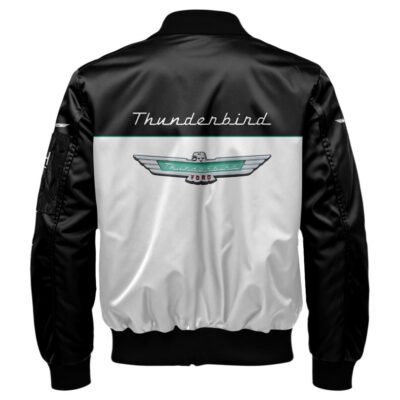 Thunderbird Bomber Jacket For Car-Racing Fans LBB1056 2 Thunderbird Bomber Jacket For Car Racing Fans LBB1056 2