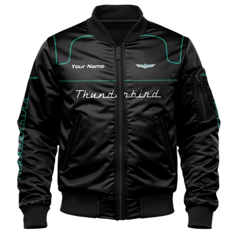 Thunderbird Bomber Jacket For Car Racing Fans LBB1141 1