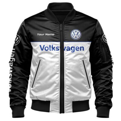 Volkswagen Bomber Jacket For Car-Racing Fans LBB1007 1 Volkswagen Bomber Jacket For Car Racing Fans LBB1007 1