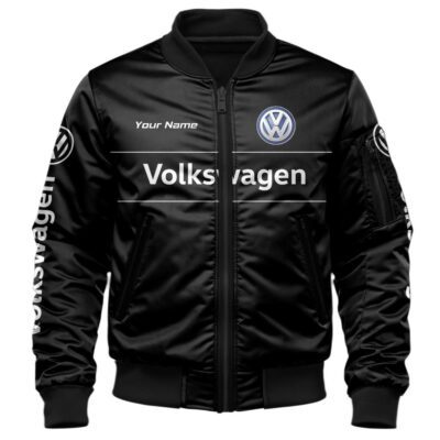 Volkswagen Bomber Jacket For Car-Racing Fans LBB1172 1 Volkswagen Bomber Jacket For Car Racing Fans LBB1172 1
