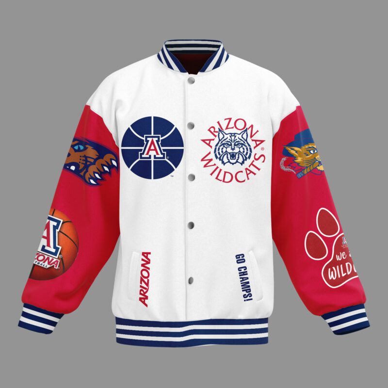 Arizona Wildcats NCAA Baseball Jacket For Fan CFB2179 1
