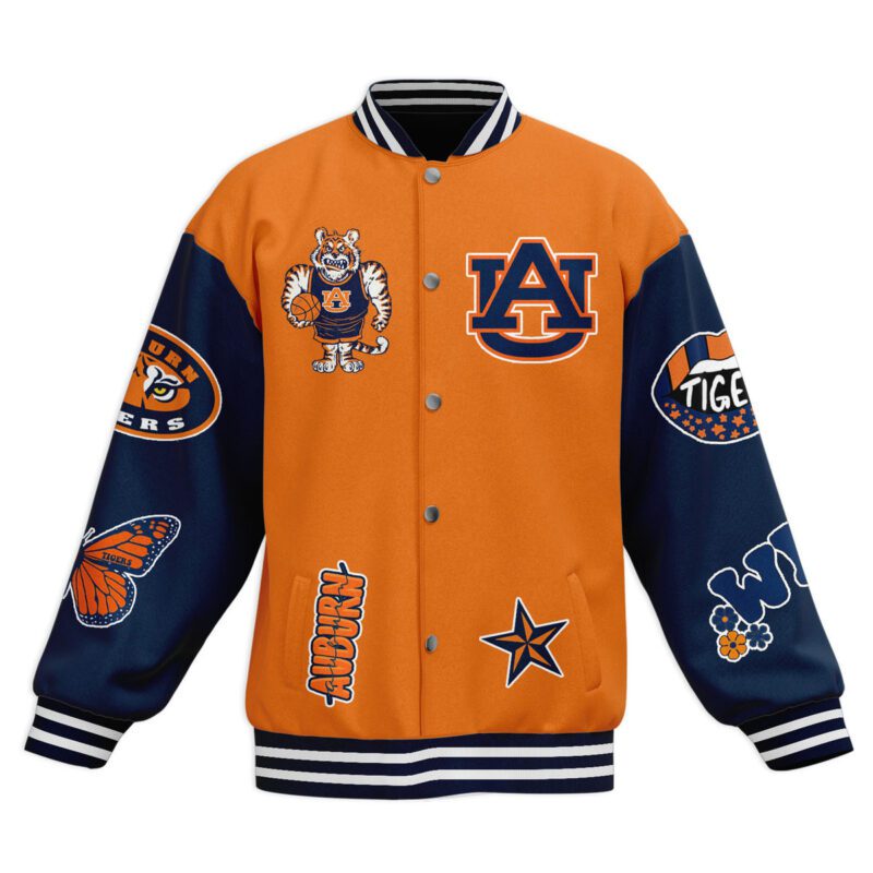 Auburn Tigers NCAA Baseball Jacket For Fan CFB2177 1