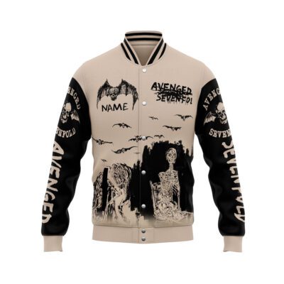 Avenged Sevenfold Baseball Jacket For Fan CFB1108 1 Avenged Sevenfold Baseball Jacket For Fan CFB1108 1