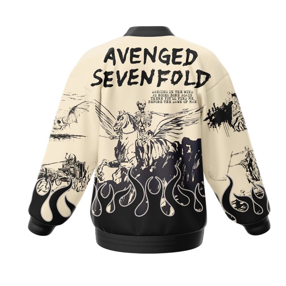 Avenged-Sevenfold-Baseball-Jacket-For-Fan-CFB2164-2 Avenged Sevenfold Baseball Jacket For Fan CFB2164 2