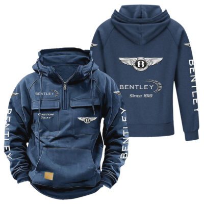 Bentley Vintage Quarter Zip Hoodie Retro Hoodie LQZ1382 2 Bentley Vintage Quarter Zip Hoodie Retro Hoodie LQZ1382 2