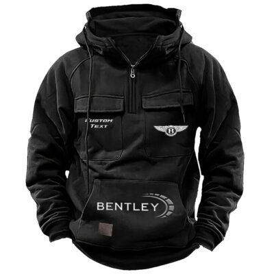 Bentley Vintage Quarter Zip Hoodie Retro Hoodie LQZ1458 1 Bentley Vintage Quarter Zip Hoodie Retro Hoodie LQZ1458 1