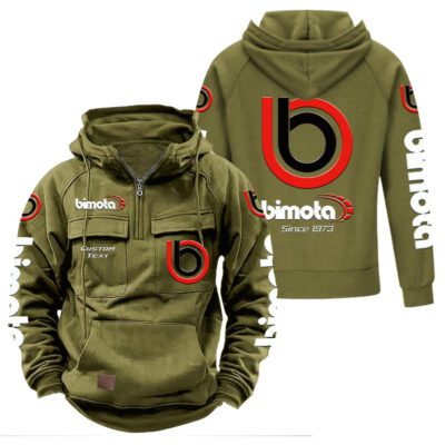 Bimota Vintage Quarter Zip Hoodie Retro Hoodie LQZ1321 3 Bimota Vintage Quarter Zip Hoodie Retro Hoodie LQZ1321 3