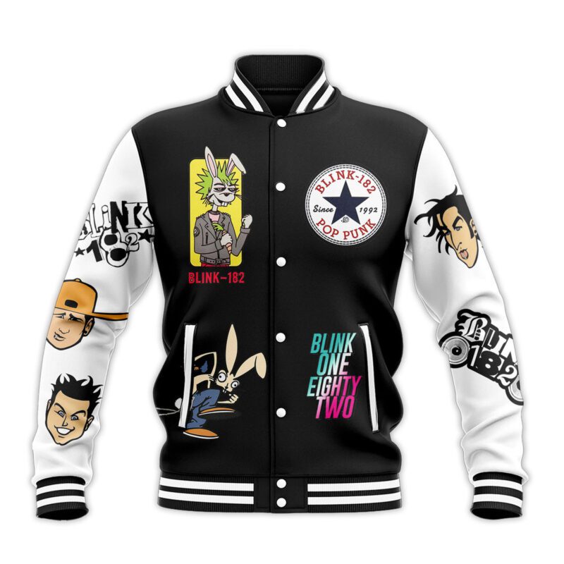 Blink 182 Baseball Jacket For Fan CFB2127 1