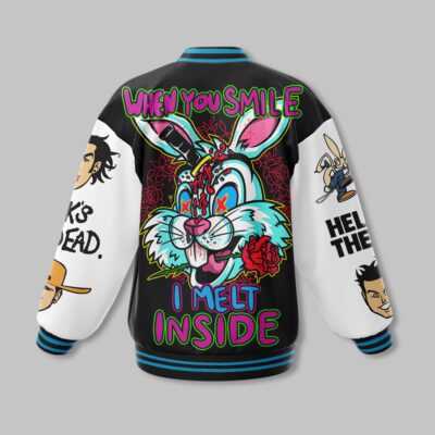 Blink 182 Baseball Jacket For Fan CFB2128 2 Blink 182 Baseball Jacket For Fan CFB2128 2