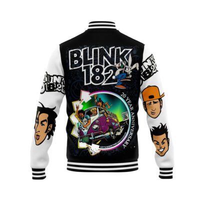 Blink 182 Baseball Jacket For Fan CFB2130 2 Blink 182 Baseball Jacket For Fan CFB2130 2