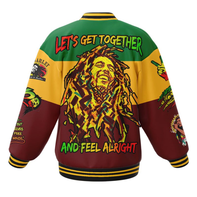 Bob Marley Baseball Jacket For Fan CFB2118 2