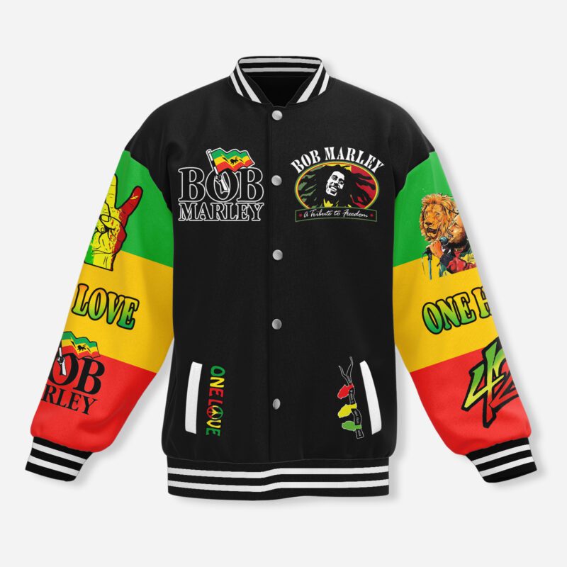 Bob Marley Baseball Jacket For Fan CFB2121 1