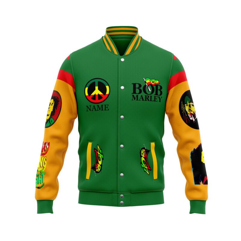 Bob Marley Baseball Jacket For Fan CFB2123 1