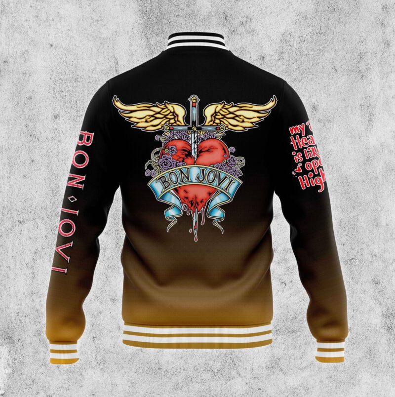 Bon Jovi Baseball Jacket For Fan CFB2117 3