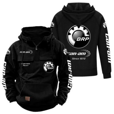 Can-Am Vintage Quarter Zip Hoodie Retro Hoodie LQZ1308