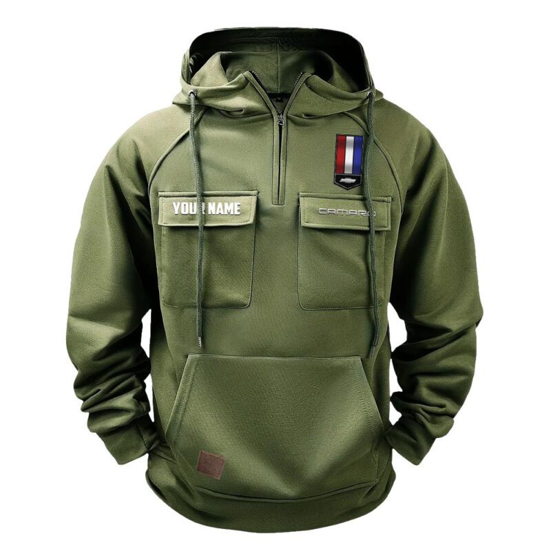 Chevrolet Camaro Vintage Quarter Zip Hoodie Retro Hoodie LQZ1400 2