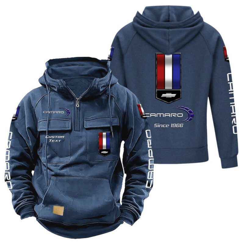 Chevrolet Camaro Vintage Quarter Zip Hoodie Retro Hoodie LQZ1419 2