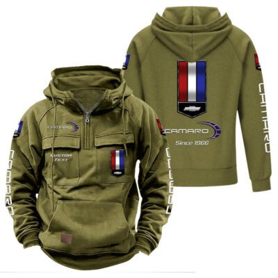Chevrolet Camaro Vintage Quarter Zip Hoodie Retro Hoodie LQZ1419 3