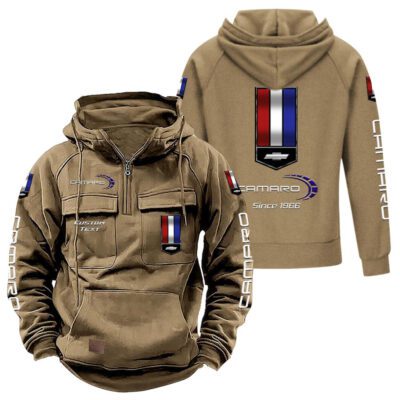 Chevrolet Camaro Vintage Quarter Zip Hoodie Retro Hoodie LQZ1419 4