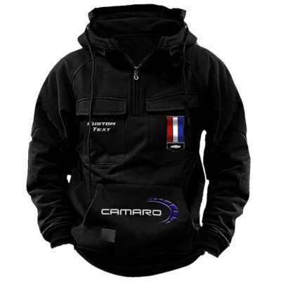 Chevrolet Camaro Vintage Quarter Zip Hoodie Retro Hoodie LQZ1471 1 Chevrolet Camaro Vintage Quarter Zip Hoodie Retro Hoodie LQZ1471 1