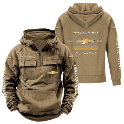 Chevrolet Silverado Vintage Quarter Zip Hoodie Retro Hoodie LQZ1124 4