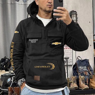 Chevrolet Vintage Quarter Zip Hoodie Retro Hoodie LQZ1068 1 Chevrolet Vintage Quarter Zip Hoodie Retro Hoodie LQZ1068 1