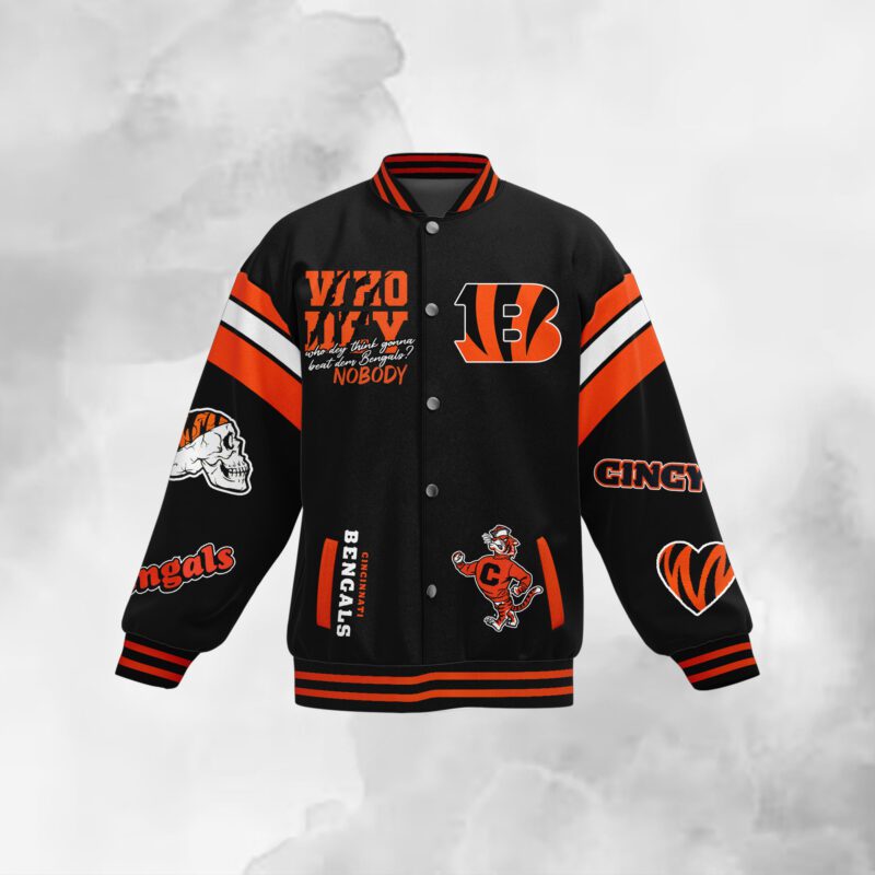 Cincinnati Bengals NFL Baseball Jacket For Fan CFB2080 2