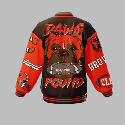 Cleveland Browns NFL Baseball Jacket For Fan CFB2079 2