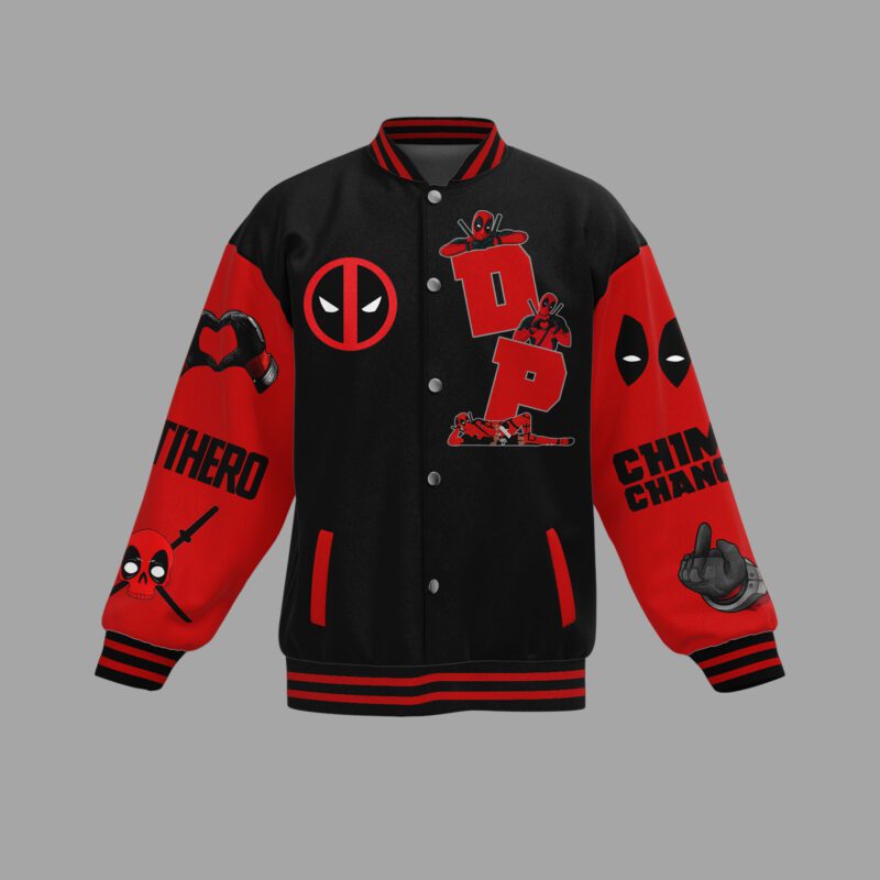 Deadpool Baseball Jacket For Fan CFB2058 1