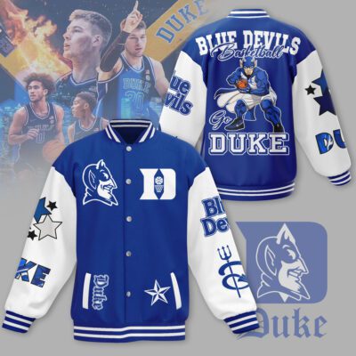 Duke Blue Devils Blue NCAA Baseball Jacket For Fan CFB1085 2