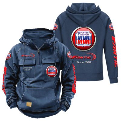 Fantic Vintage Quarter Zip Hoodie Retro Hoodie LQZ1315 2 Fantic Vintage Quarter Zip Hoodie Retro Hoodie LQZ1315 2