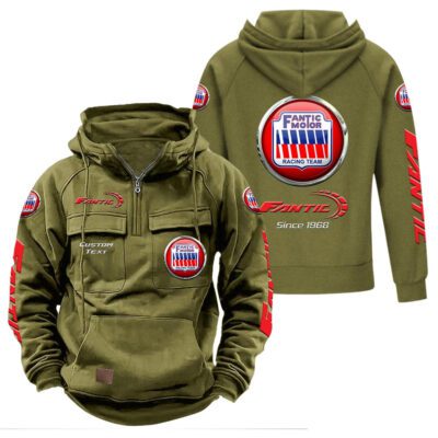 Fantic Vintage Quarter Zip Hoodie Retro Hoodie LQZ1315 3 Fantic Vintage Quarter Zip Hoodie Retro Hoodie LQZ1315 3
