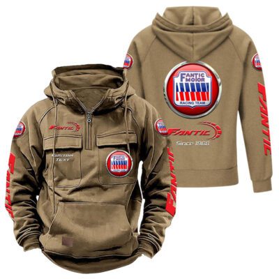 Fantic Vintage Quarter Zip Hoodie Retro Hoodie LQZ1315 4 Fantic Vintage Quarter Zip Hoodie Retro Hoodie LQZ1315 4