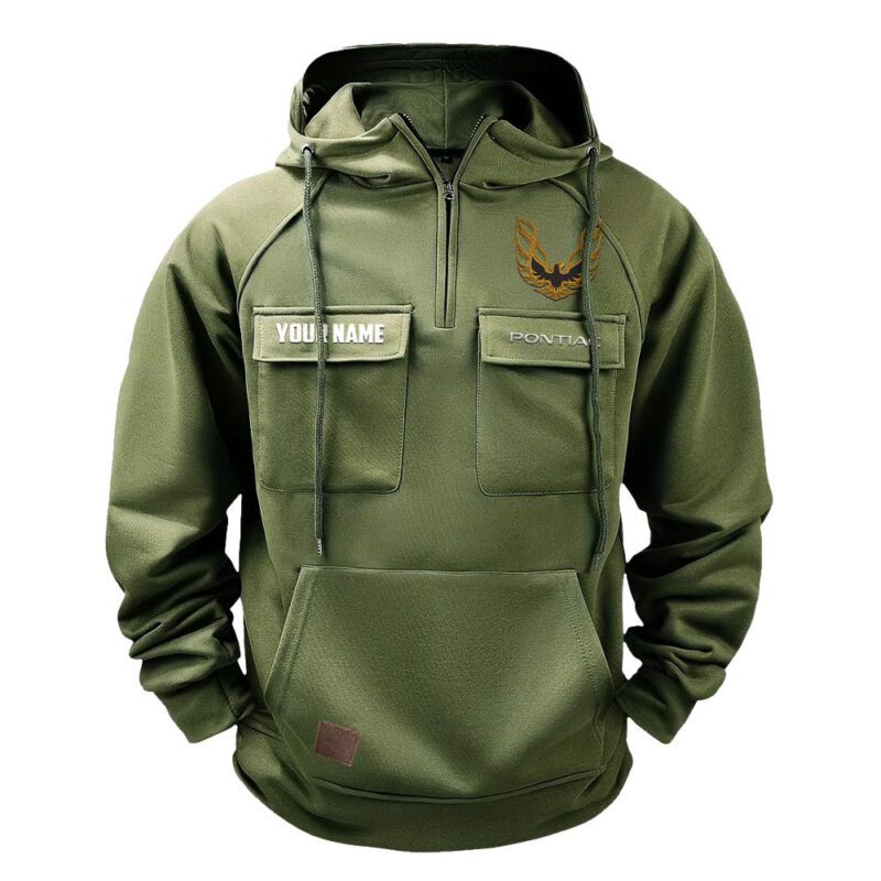 Firebird Pontiac Vintage Quarter Zip Hoodie Retro Hoodie LQZ1547 2
