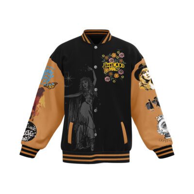 Fleetwood Mac Baseball Jacket For Fan CFB1988 1 Fleetwood Mac Baseball Jacket For Fan CFB1988 1