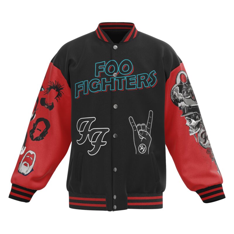 Foo Fighters Baseball Jacket For Fan CFB1983 1