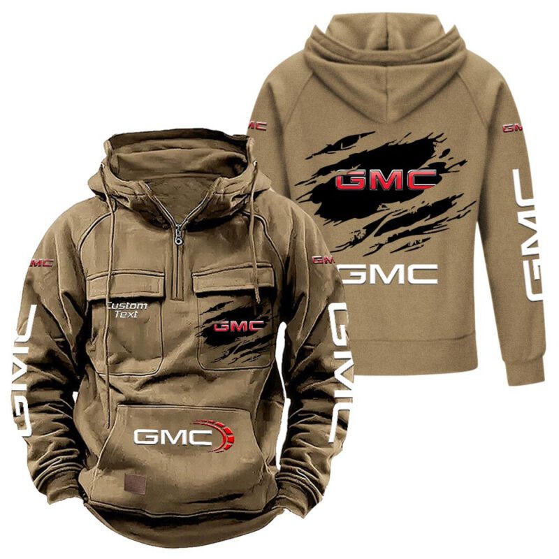GMC Vintage Quarter Zip Hoodie Retro Hoodie LQZ1054 4