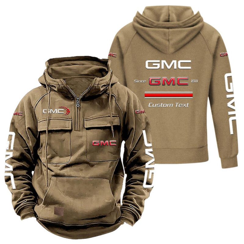 GMC Vintage Quarter Zip Hoodie Retro Hoodie LQZ1148 4